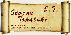 Stojan Topalski vizit kartica
